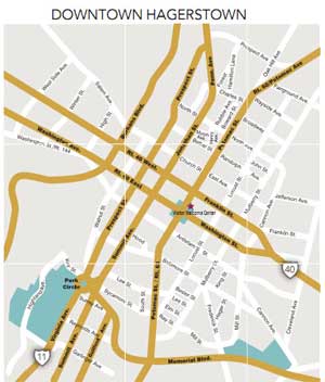 Downtown Hagerstown Map