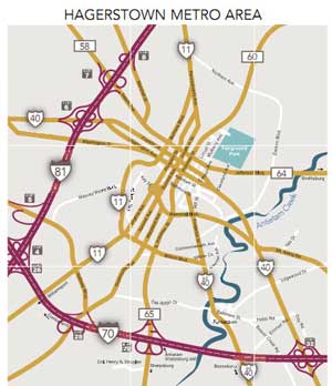 Hagerstown Metro Map